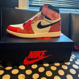 Jordan 1 Spiderverse brand new with receipt from Nike size 13